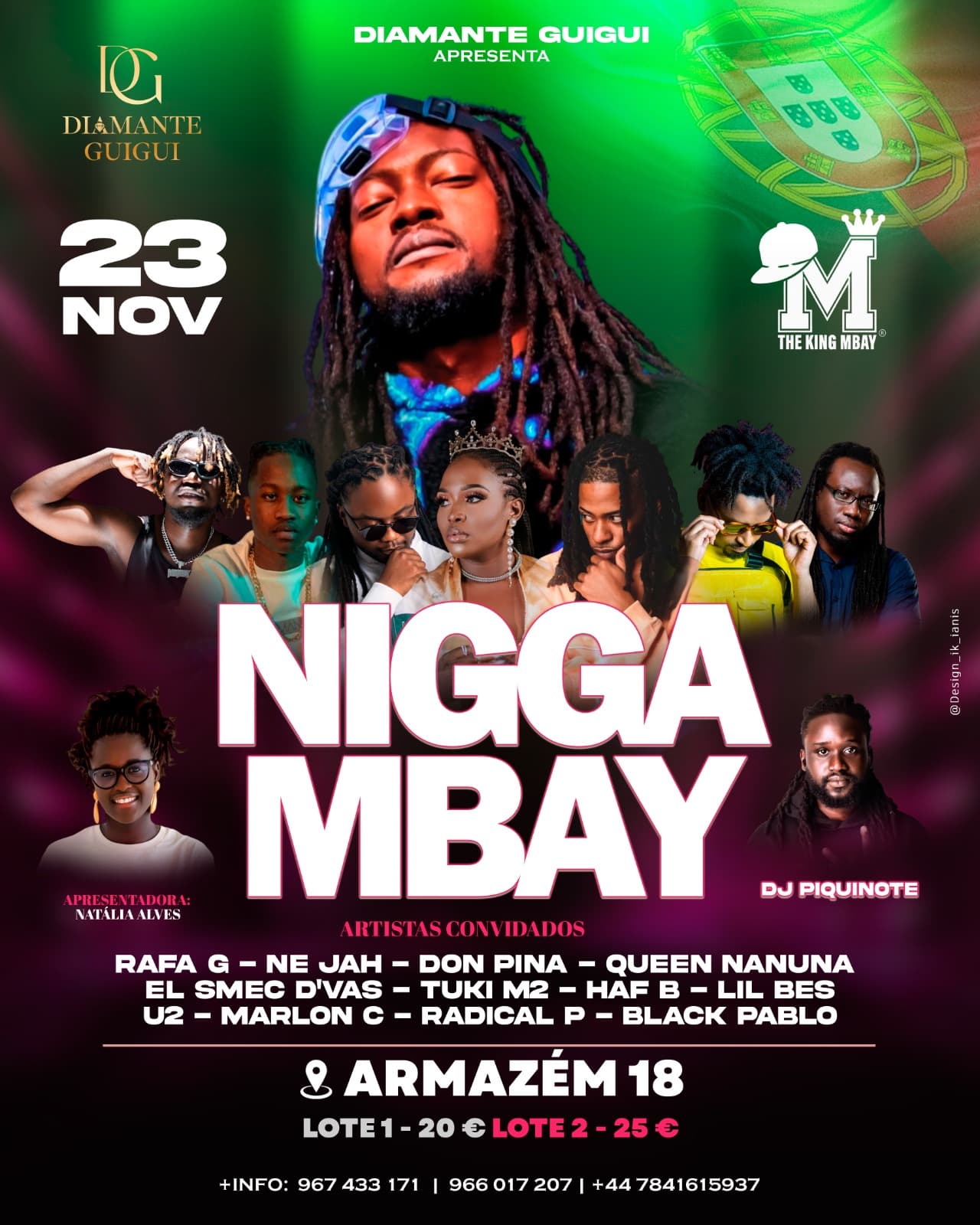 Noite de Hip Hop no Armazém 18 com Nigga Mbay – Lançamento Oficial do Álbum “Dez Kallam do King”